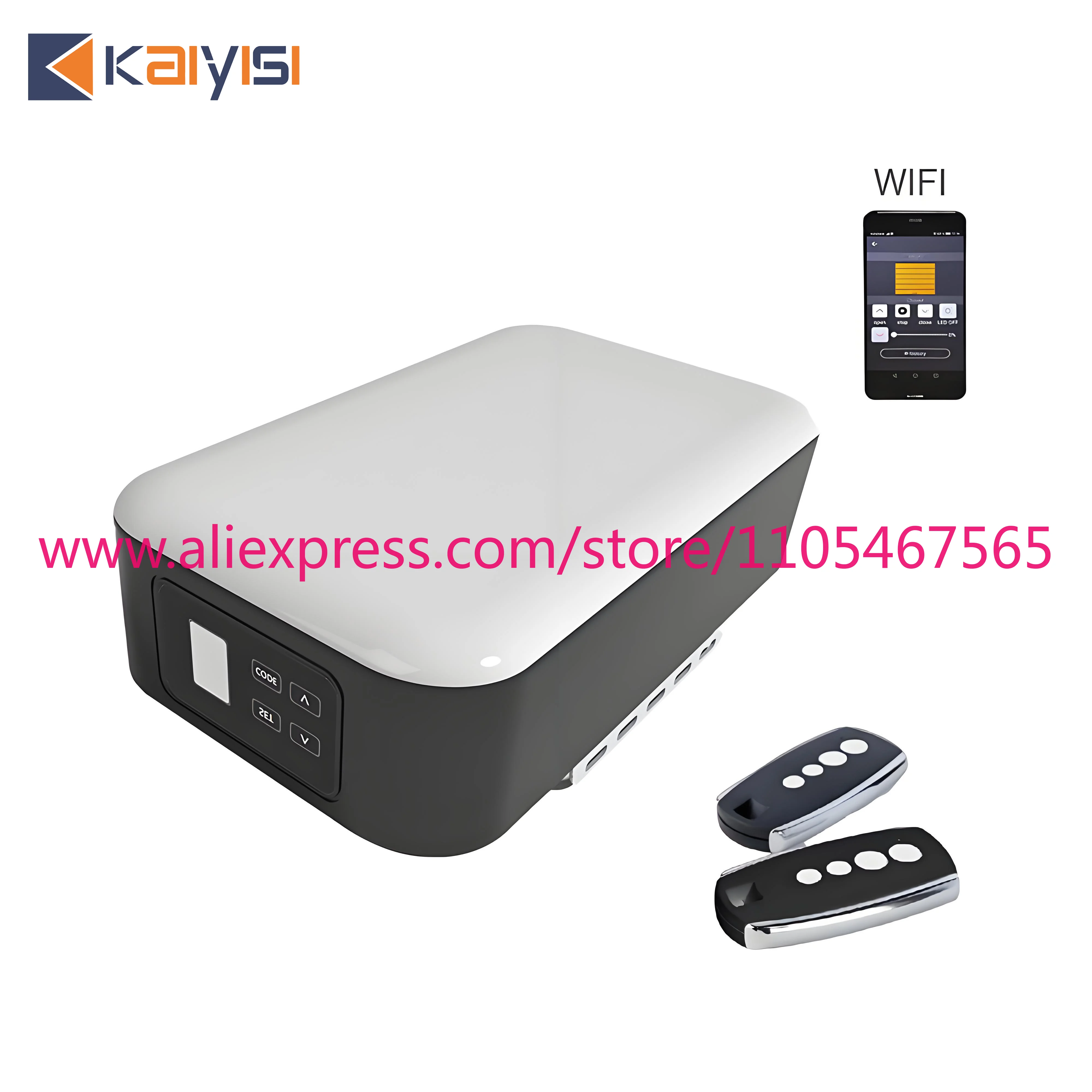 1PCS secure wireless connection, overhead segmented garage door opener motor, automatic opening with lighting