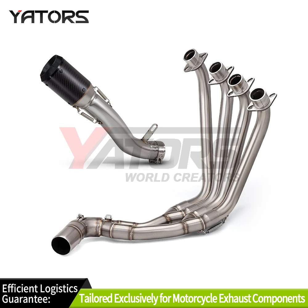 For CBR650R CBR650F CBR650 CB650F 2014-2025 Exhaust Systems Motorcycle Exhaust Tube Front Link Pipe With Two oxygen sensors