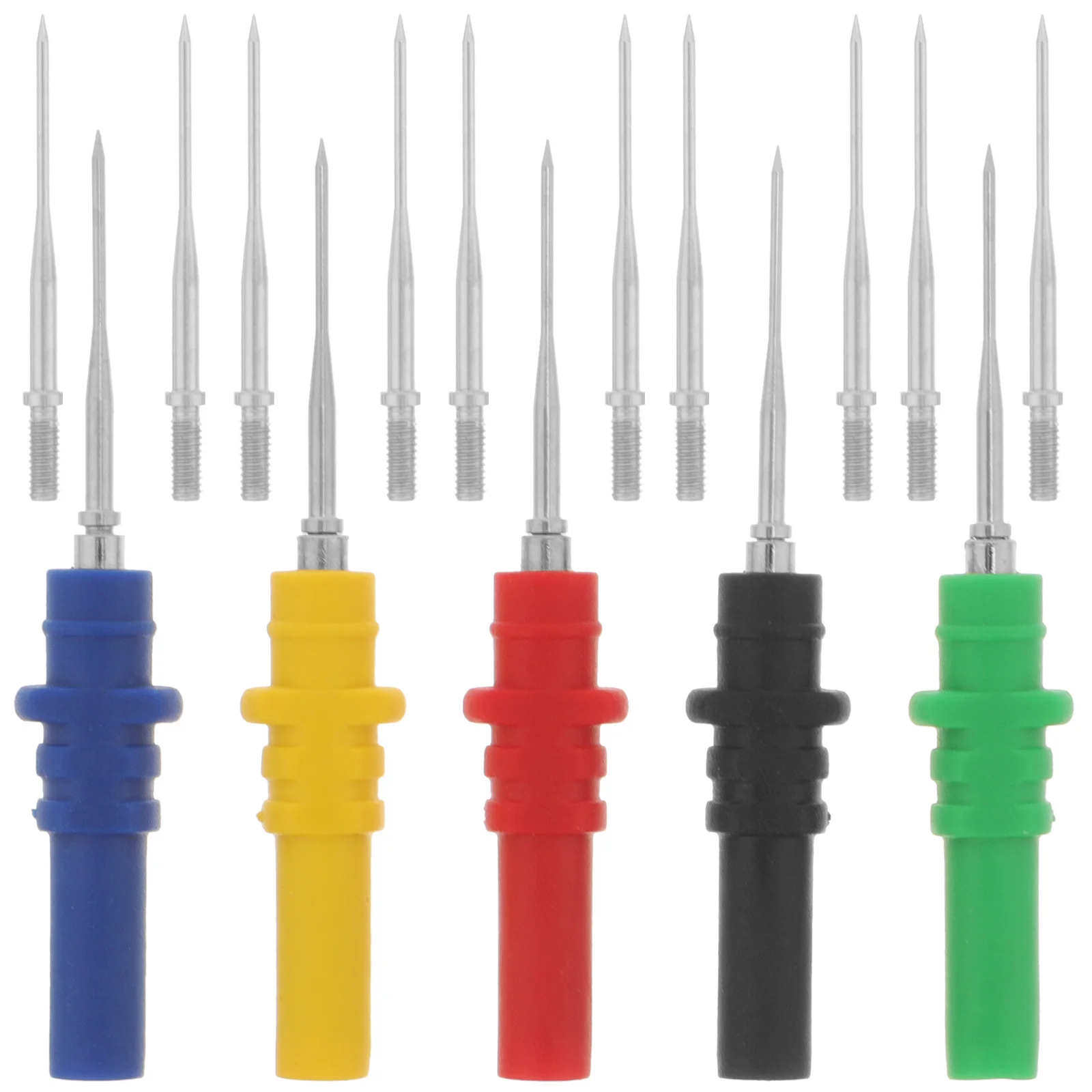 

Набор для тестирования автомобильных цепей: 1 комплект неинвазивных пробивных игл с эргономичной рукояткой для мультиметра, задний зонд для автомобилей