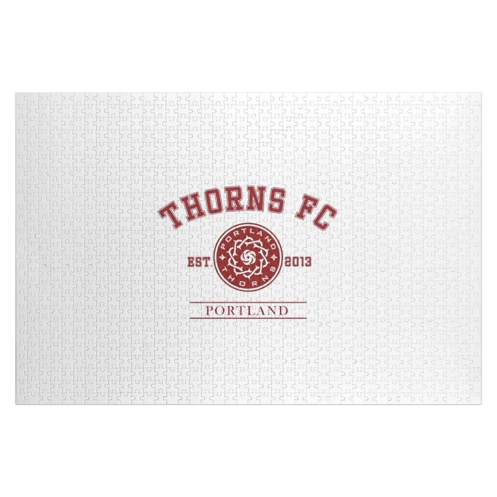 

Portland Thorns NWSL Vintage Logo Jigsaw Puzzle Wood Adults Personalised Custom Name Child Toy Customizable Child Gift Puzzle