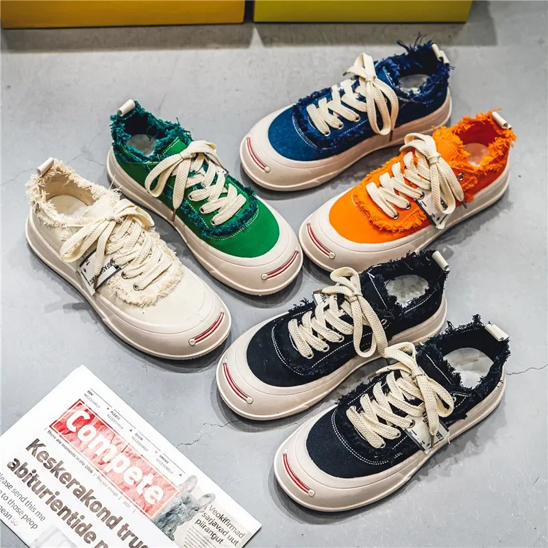 

Spring Autumn Men's Canvas Shoes Outdoor Men's Sports Shoes Comfortable and Breathable Casual Men Shoes