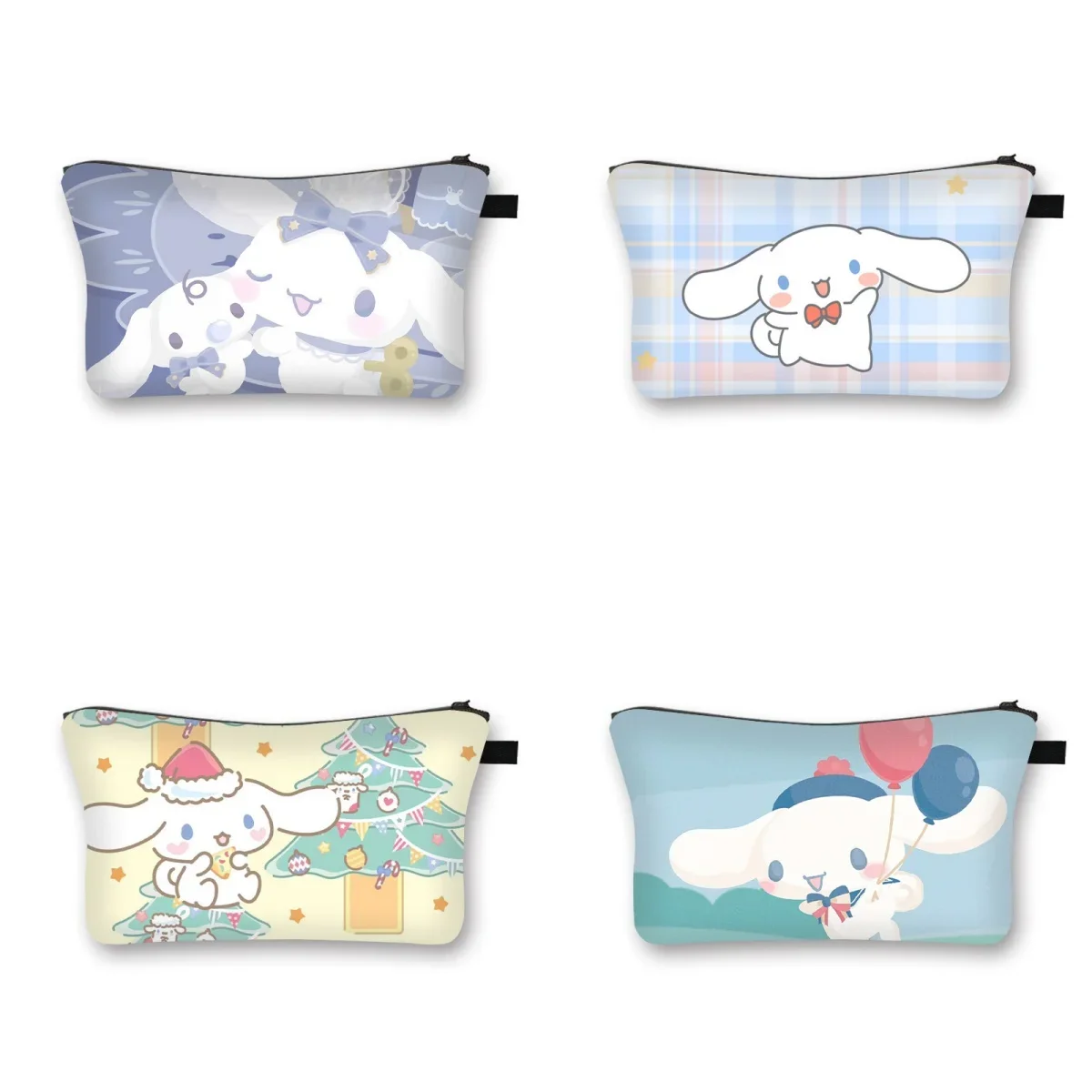 Sanrio Kuromi Melody Cinnamoroll Lápis Pouch, Grande Capacidade Pen Case, bonito saco cosmético para meninas, Artigos de papelaria para estudante