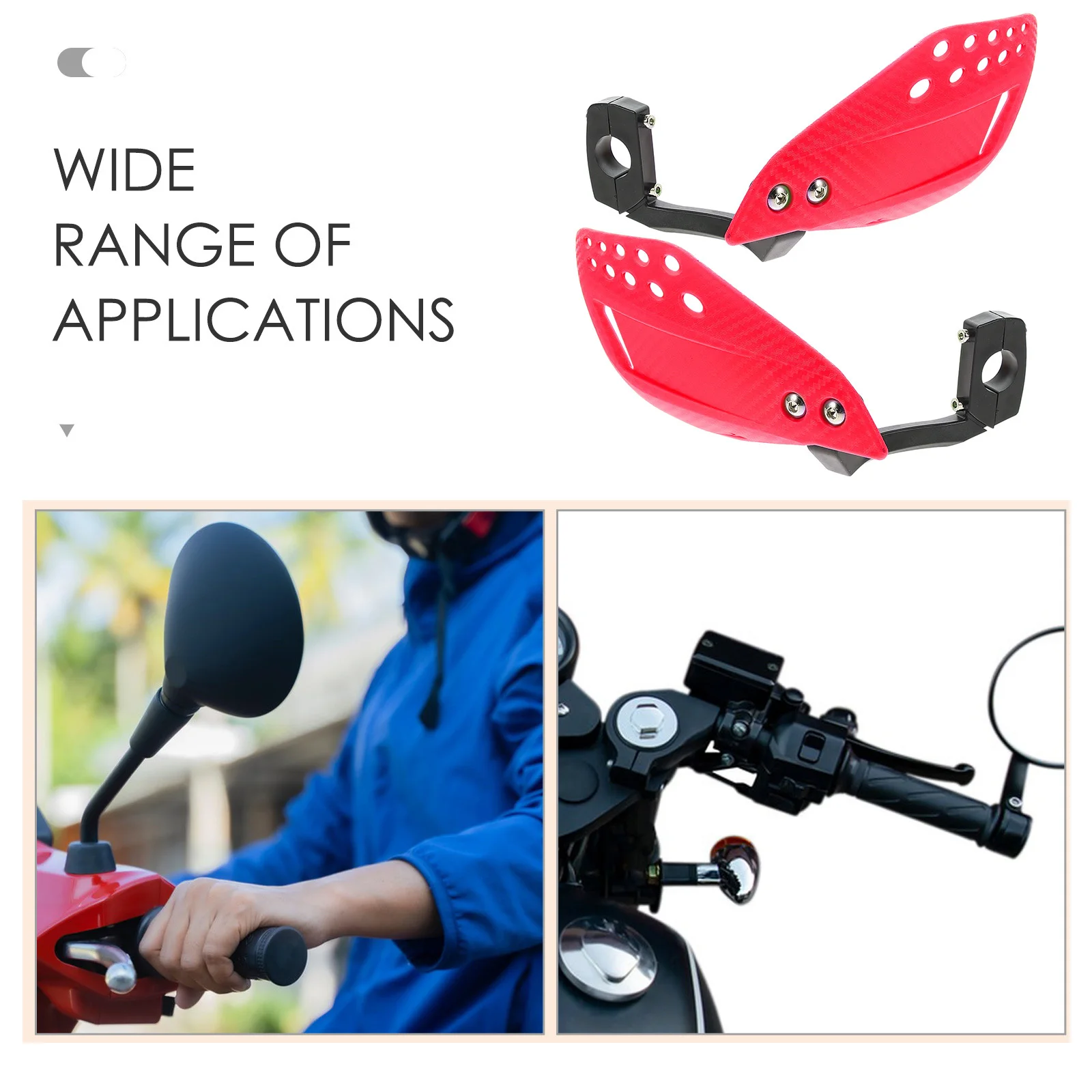 

1Pair Universal Motorcycle Handlebar Protection Handguards Dirt Bike High Strength Offroad Atv All Weather Hand Guard