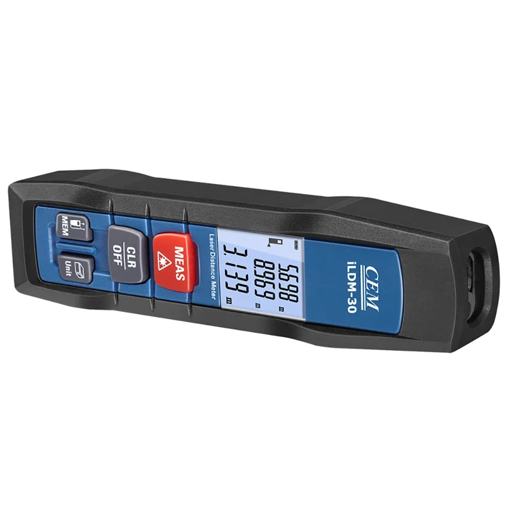 CEM iLDM-30 98ft/30m Stifttyp-Laser-Entfernungsmessung mit Bluetooth 4.0 APP-Unterstützung in Stiftform