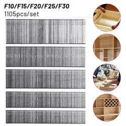 1105 PCS Straight Row Gas Row Nail Gun Air Furniture Nail Furniture Nail F15/F20/F25/F30 Home DIY Woodworking Gardening Tools