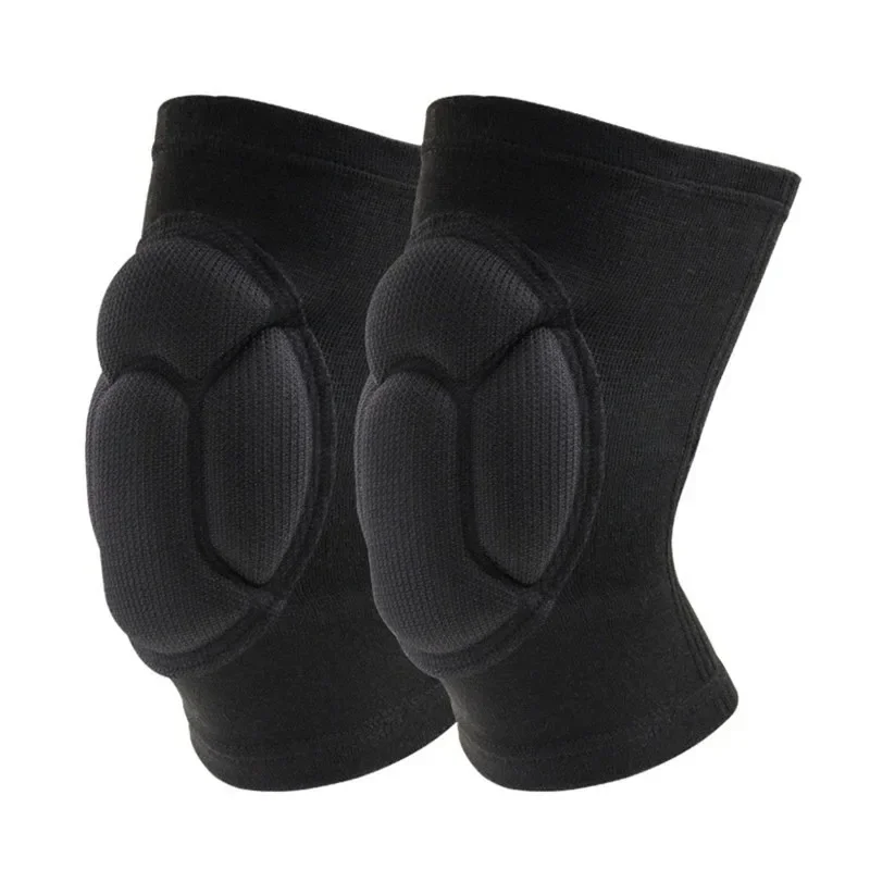 Rodillera deportiva de protección gruesa para hombre, rodilleras elásticas, soporte para equipo de Fitness, Protector de baloncesto, almohadillas