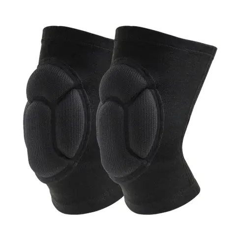 1PC 두꺼운 보호 스포츠 Kneepad 남자 탄성 무릎 패드 지원 피트니스 장비 농구 중괄호 보호대 남성 미끄럼 방지 패드