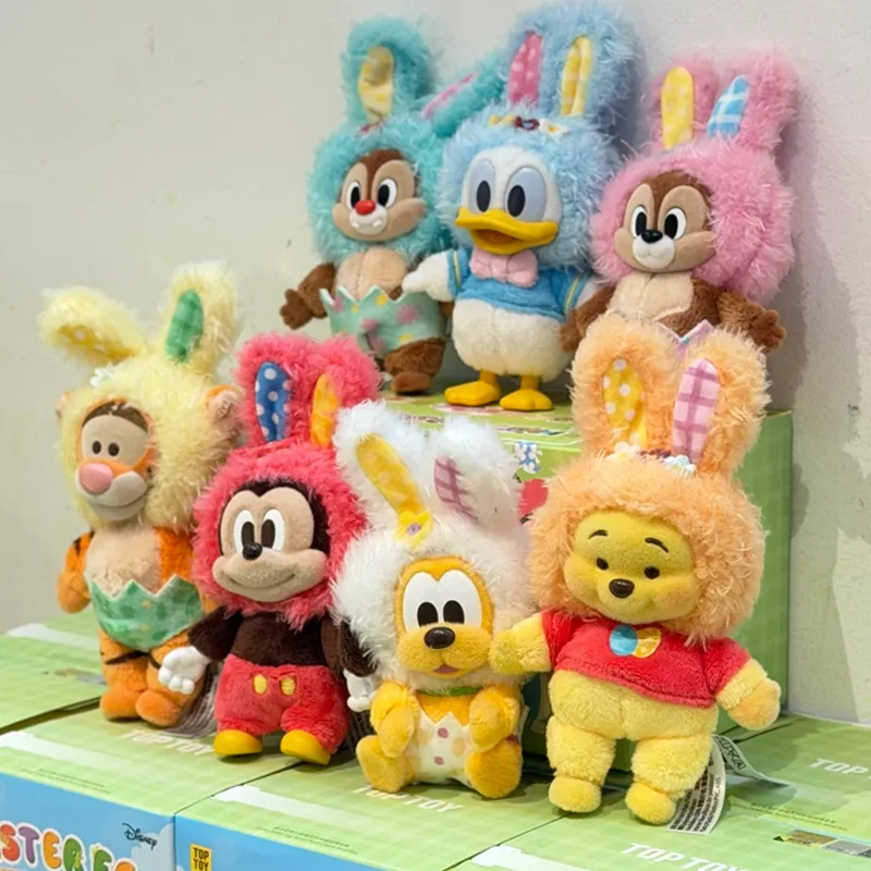 

Genuine TOP TOY Disney Easter Egg Series Blind Box Mickey Anime Figure Winnie Mystery Box Donald Model Chip Dale Ornament Gift