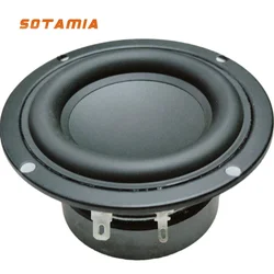 SOTAMIA 1Pcs 3 Inch PP Basin Waterproof Speaker Midrange Woofer Speaker 4 Ohm 15W Hifi Music Mid Bass Loudspeaker for Subwoofer