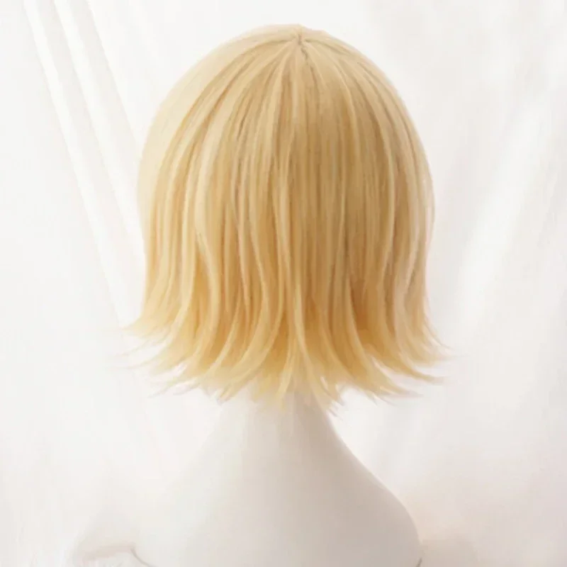 Rin Len Cosplay perruque courte Blonde résistant à la chaleur cheveux synthétiques Anime CosplaysWigs