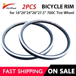 No Return No Refund [2 PCS] Rim 16 20 24 27.5 26 700C Double Layer Electric Bicycle Rims Accessories 36 Spoke Holes Aluminum