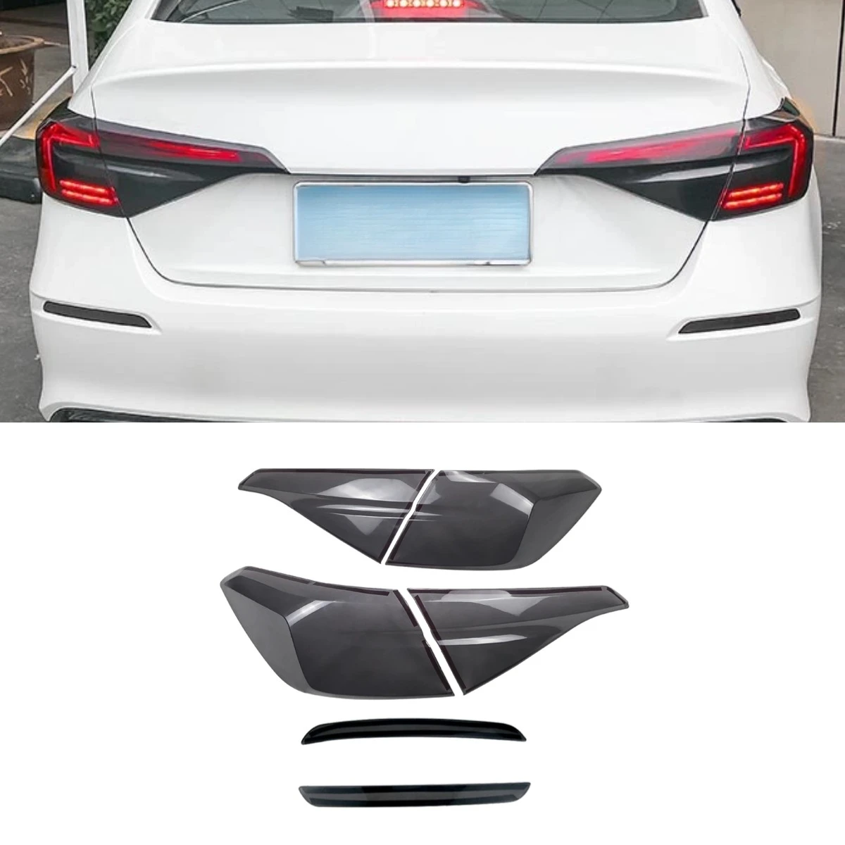 

Car Tail Light Frame Strengthen The Taillight Cover Decorative Frame For Honda Civic 11th Gen Body Kit Car Accessories