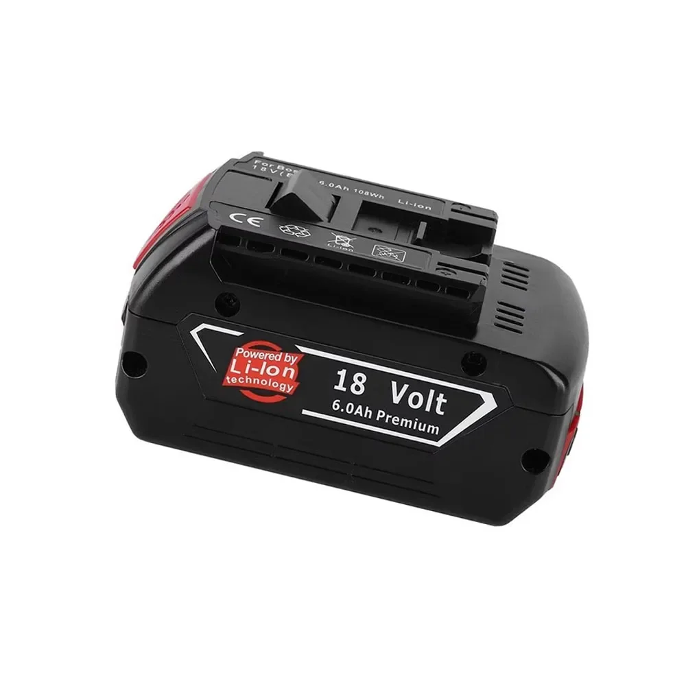 

For BOSCH 18V 6000mah wrench impact hammer tool lithium battery 6.0AH rechargeable BAT609, BAT609G, BAT618G, BAT614+charger