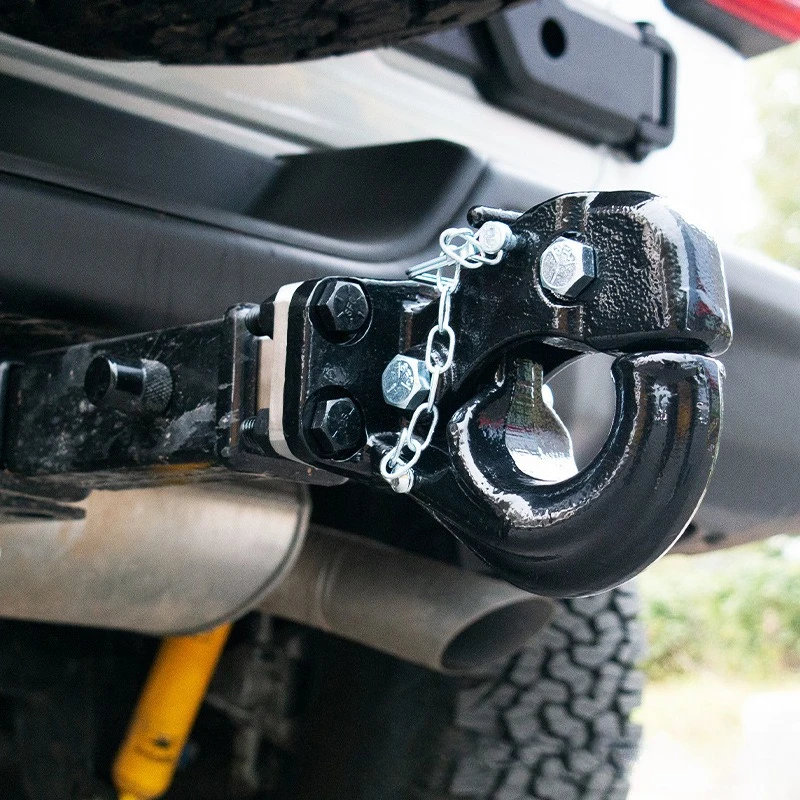 

Для автомобиля Jeep 2007-2024 15 тонн кованый буксирный крюк D-образное кольцо восстановительная скоба внедорожные аксессуары 4x4 сверхмощный буксировочный крюк приемник