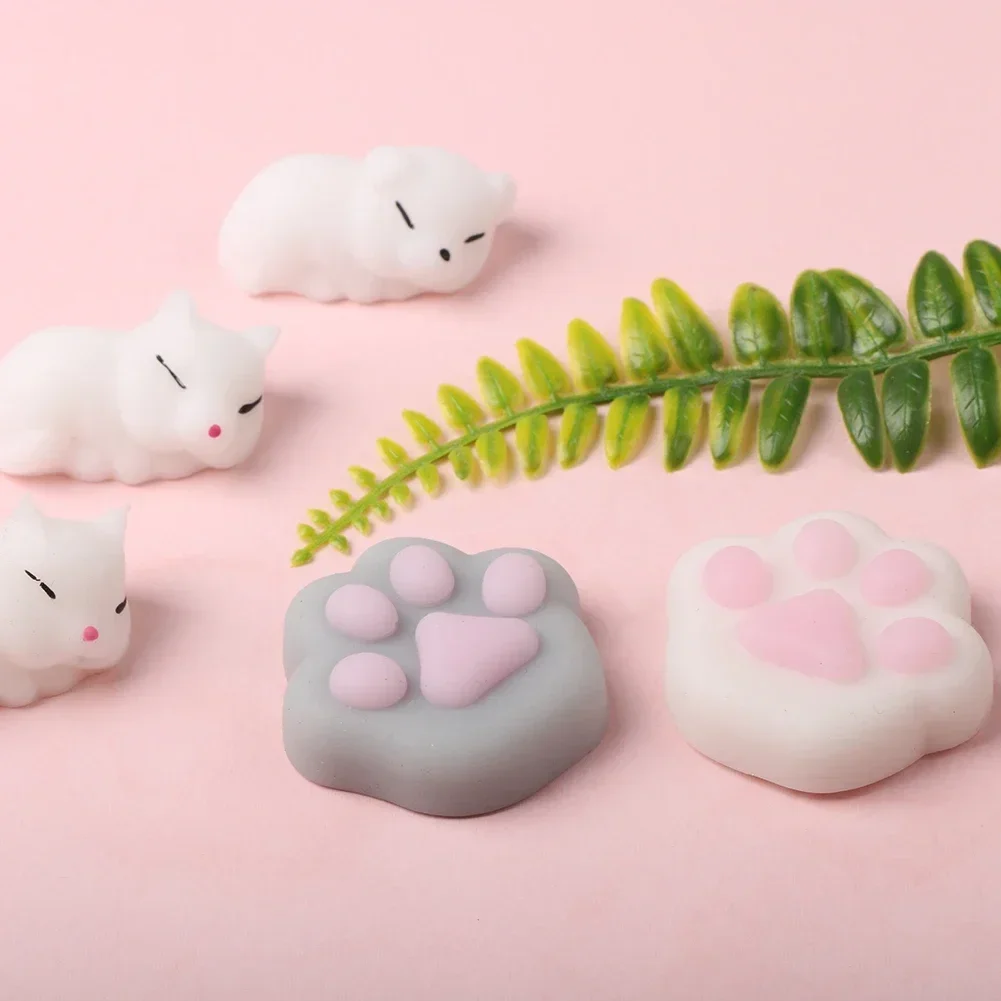 การ์ตูนสัตว์ Mochi Cat Seal Healing ของเล่นบีบของขวัญความเครียดบรรเทา Venting ล้อเล่น Decompression ของเล่นตลก