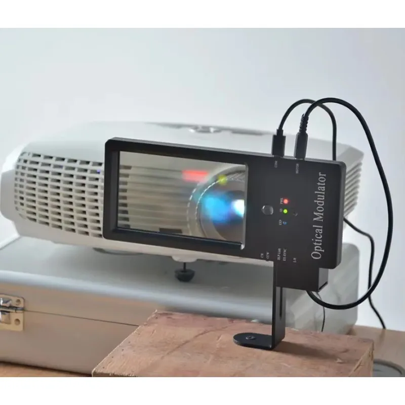 

2025 3D Theater Watch Movie At Home 3D Modulator Compatible With DLP Projector Polarizing 3D Movie Cinema