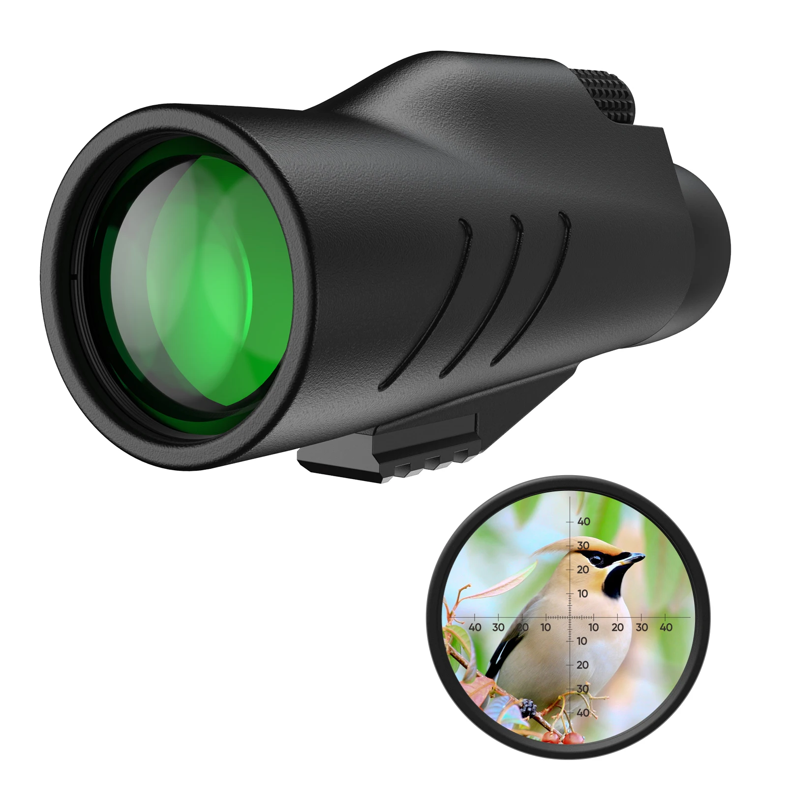 APL M8 10X50 HD Monocular with Coordinate Grid IPX7 Waterproof and Fogproof