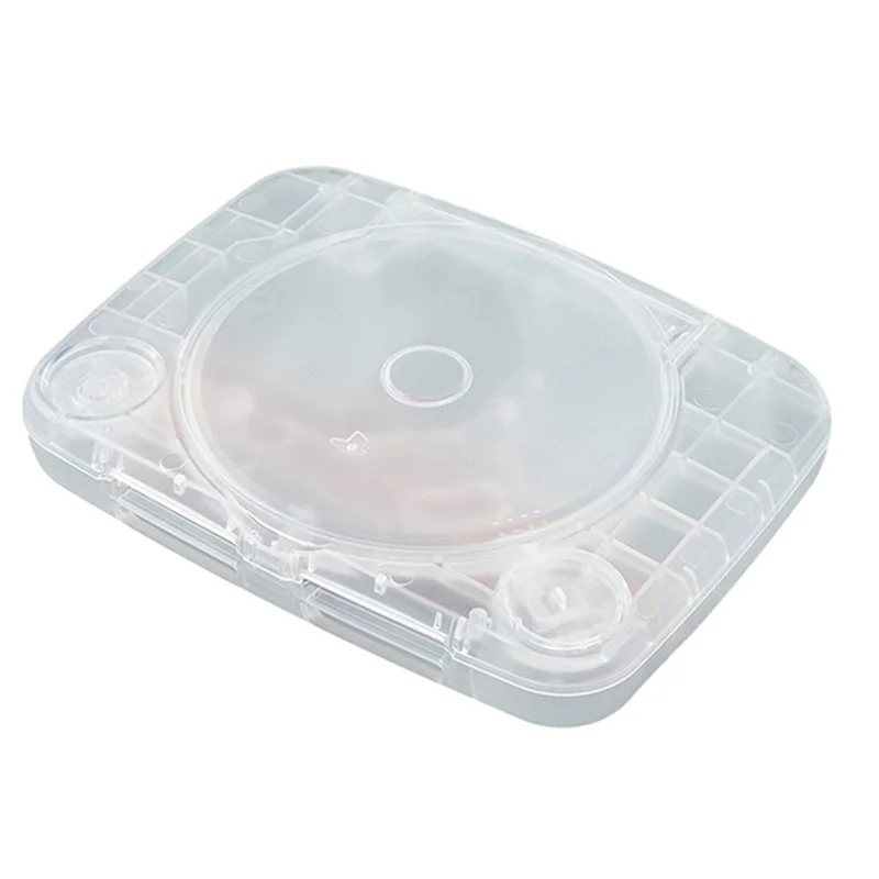 حافظة بديلة لـ PS ONE حافظة وحدة تحكم ألعاب ملونة شفافة لحافظة ألعاب الفيديو PS ONE Retro