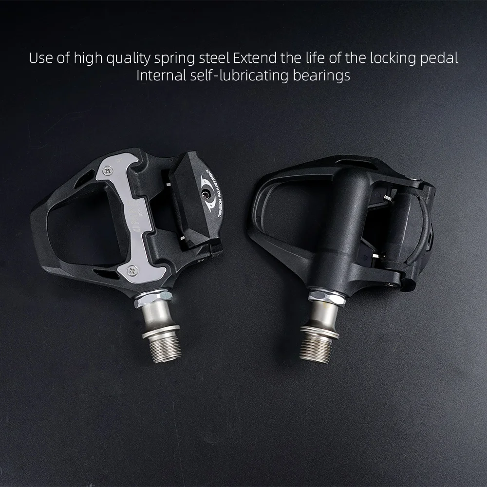 Pedals Road Bike Bicycle Self-locking Pedal with Cleats Pads Screws 2 Sealed Bearing Ultralight Bike Part for 105 UT New ONIRII