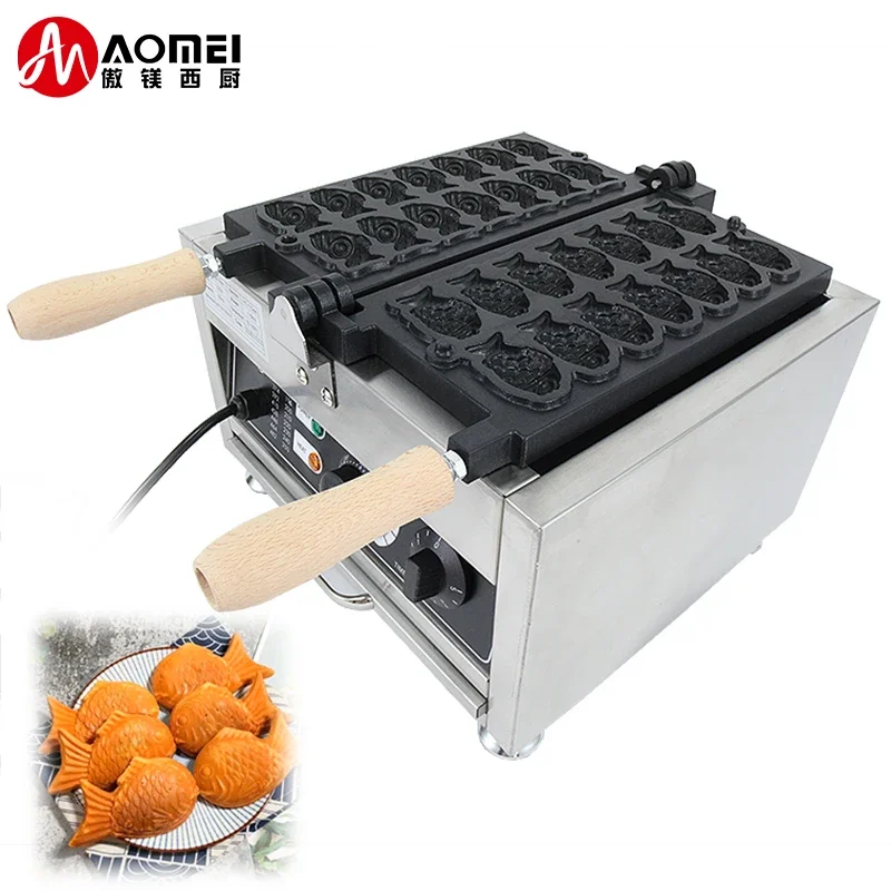 Electric Mini Fish Waffle Cone Maker Small Taiyaki Machine Baker Japanese Fish Shaped Waffle Cake Mold Making Pan Equipement