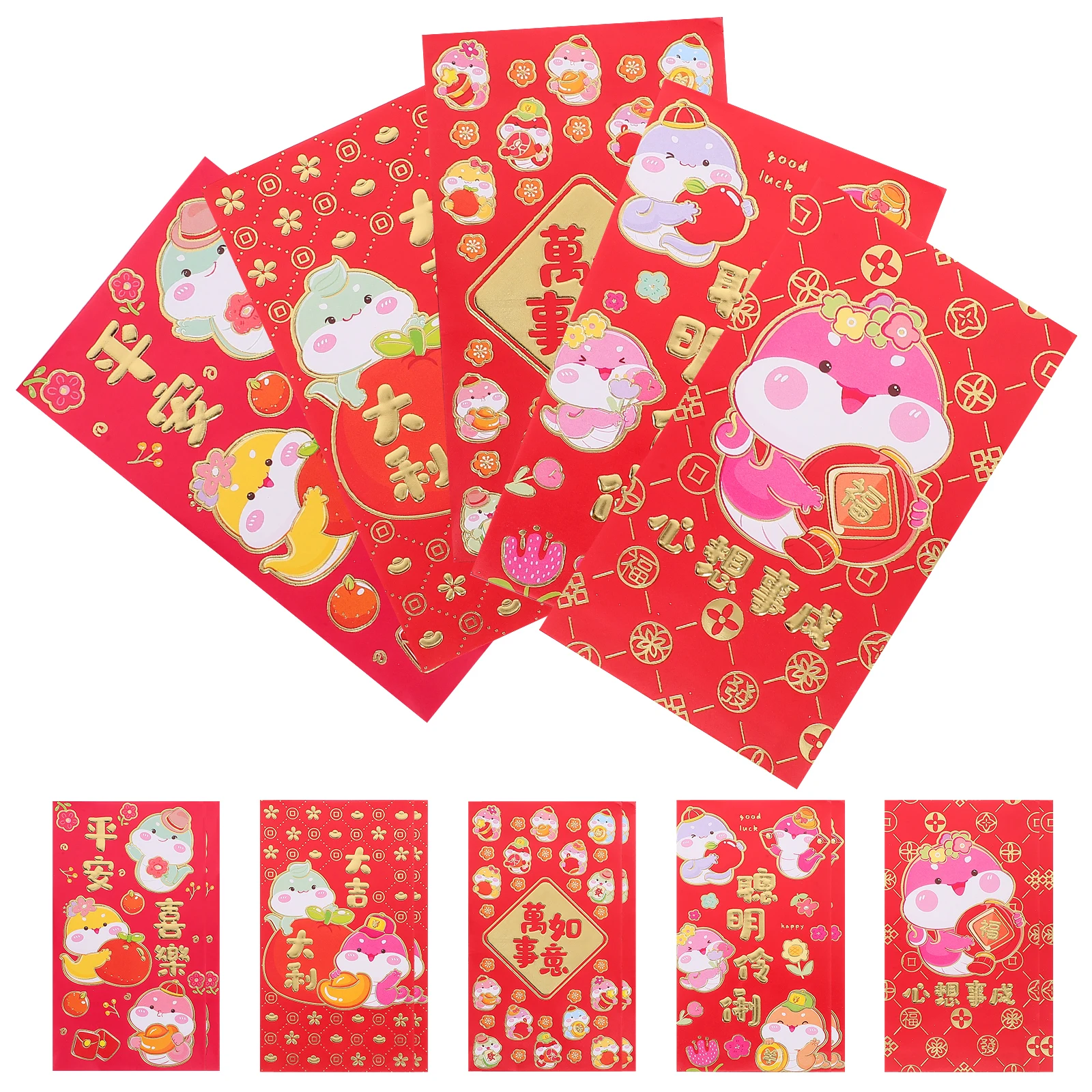 

30 Pcs Lai Feng New Year's Red Envelope Envelopes Money Paper Chinese Pockets Cash