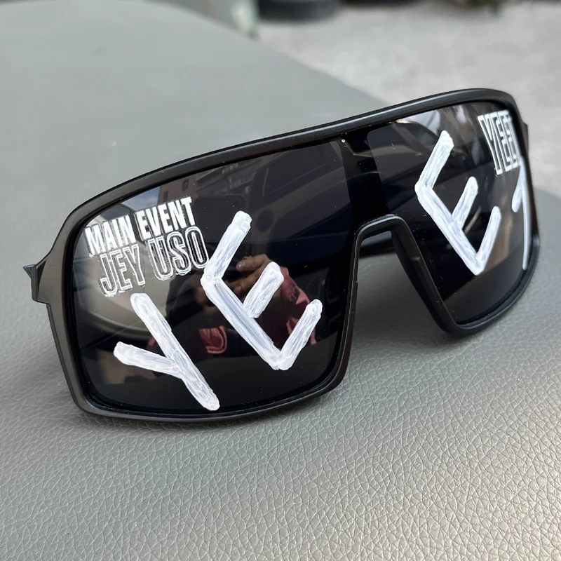Jey Uso MAIN EVENT Yeet Sunglasses Black Key Uso Sports Shades USOS Rare Motorcycle Glasses Adult Bloodline Eyewear Accessories
