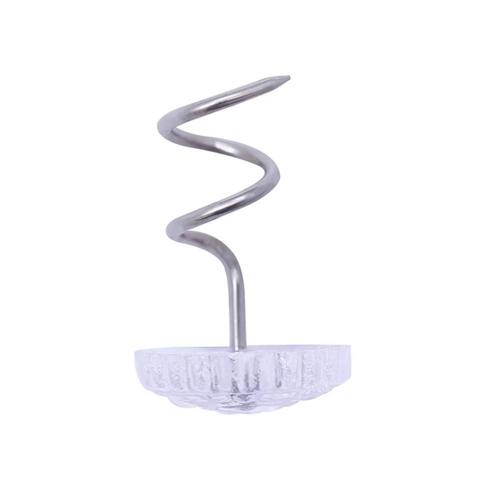 

100Pcs Spiral Pins Transparent ABS Stainless Steel Fixation Nails for Sofa Cushions Sheets Upholstery Secure