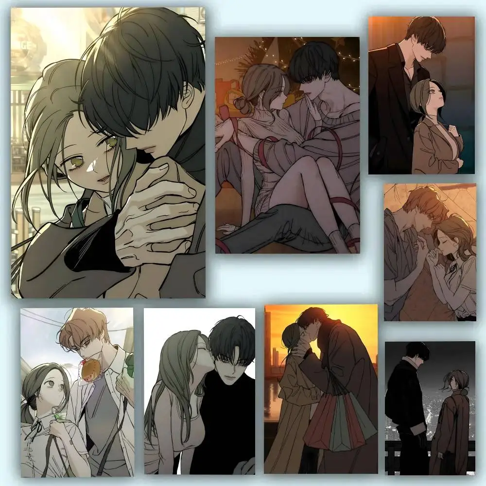 Anime T-Tears On A Withered Flower Manga Posters Self Adhesive Waterproof Ideal For Living Room Bedroom Bar Decoration