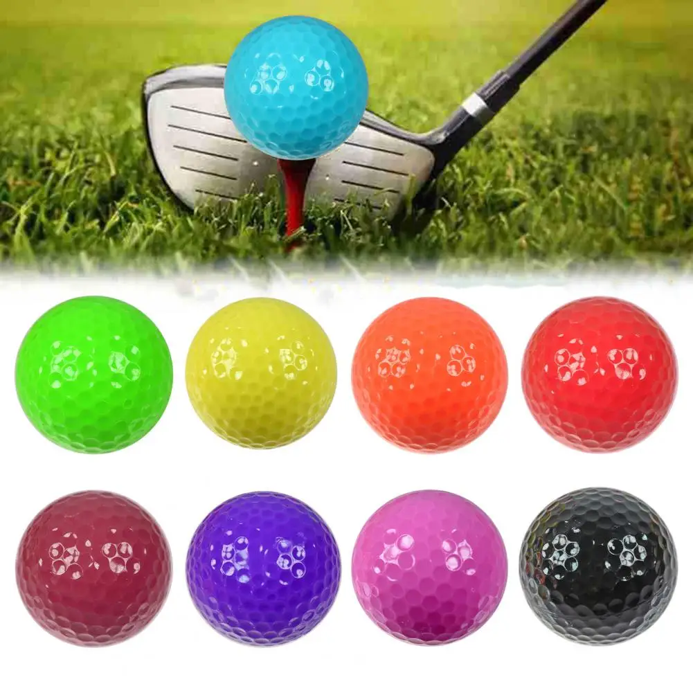 Putting Training Golf Balls Golf Practice Balls Rubber Golf Practice Ball Set Double-layer Putting Training Balls for Indoor