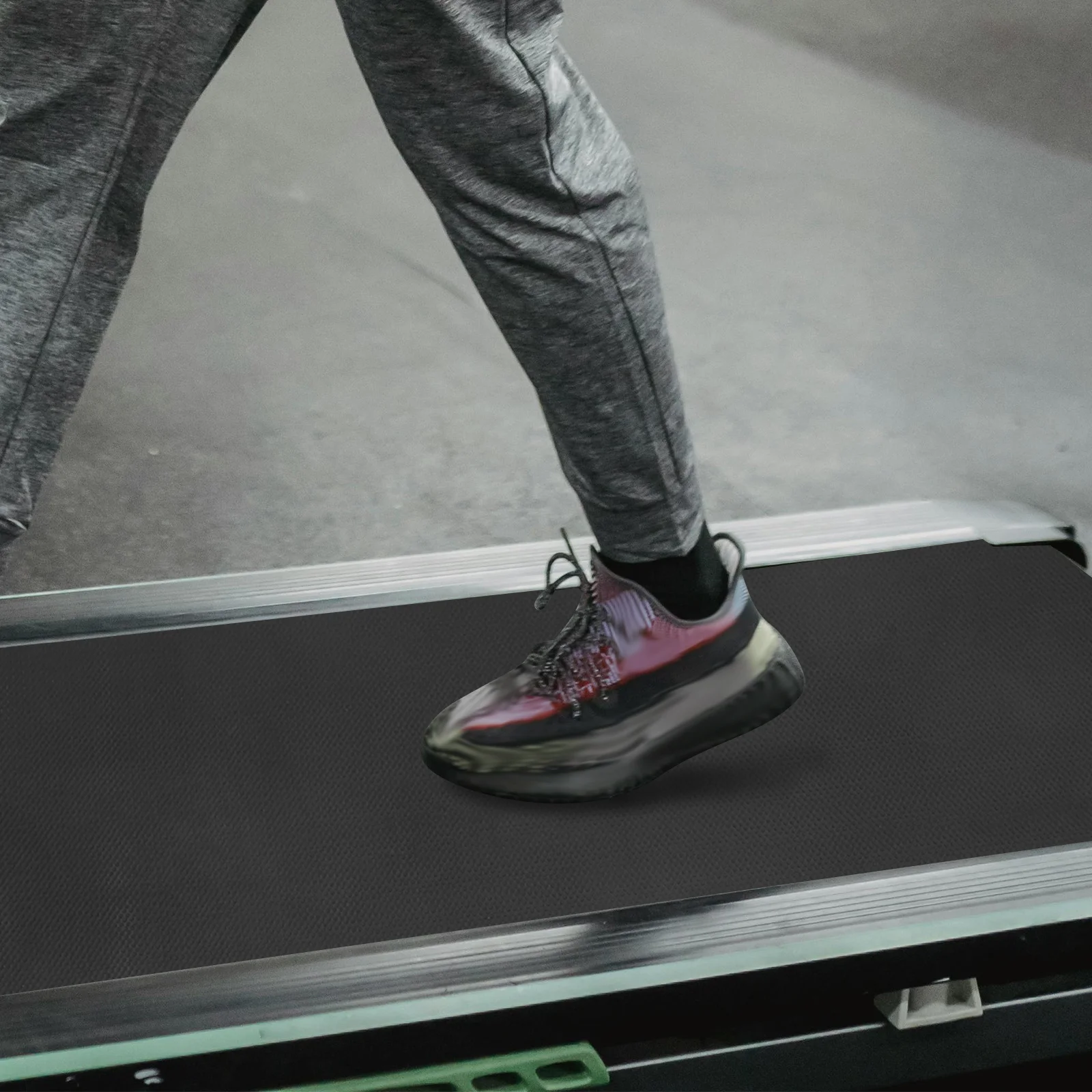 جهاز سير ممتص للصدمات، معدات تمارين شديدة التحمل، حصيرة أرضية كبيرة لصالة الألعاب الرياضية للمنزل، آلة اللياقة البدنية واليوجا #3