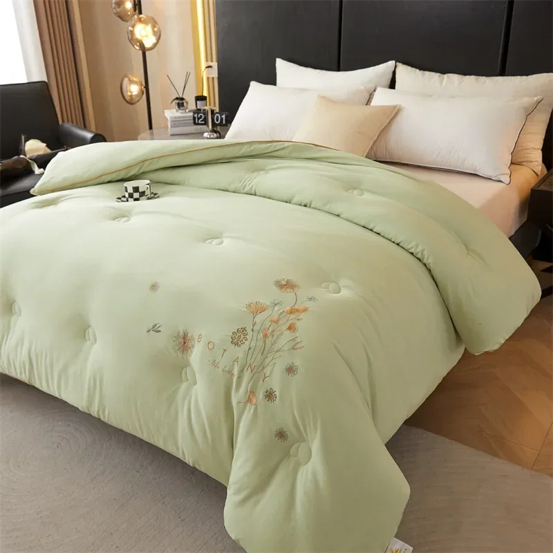 Raw Cotton Soybean Fiber Quilt winter Blanket Dormitory Comforter Insert 220*240