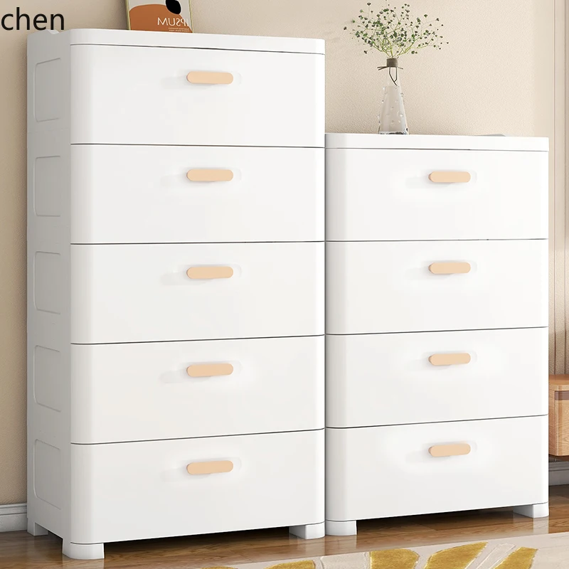 YFY Plastic Locker Living Room Multi-Layer Chest of Drawers Bedroom Floor Bedside Storage