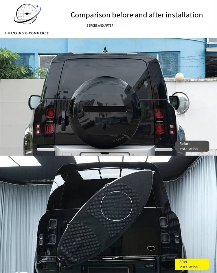Veidt Suitable For Land Rover New Defender 110 90 130 Carbon Fiber Surfboard Mercedes G-Class Tailgate Spare Tire Off-Road