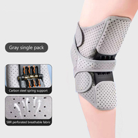 1pair Stabilizer Joint Support Knee Pad Adjustable Strap Breathable Knee Compression Sleeve Spring Loaded Knee Support Brace