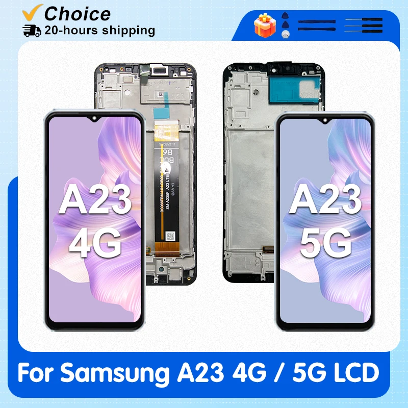 6,6 Zoll LCD-Display mit Touchscreen-Digitizer-Einheit für Samsung Galaxy A235 A235F A236, Ersatz für Samsung A23 4G 5G A236B LCD