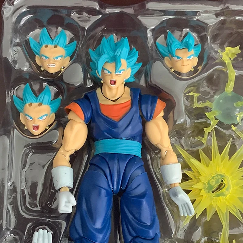 16CM SHF Dragon Ball Super Saiyan Vegito Action Figure God Anime DragonBall Gokou Figurine Toy Christmas Gift Collection