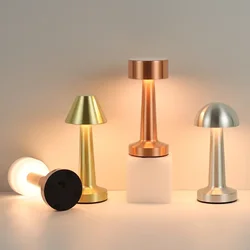 LED Bar Table Lamp Bar/Coffee/Restaurant Desktop Decor Night Light Rechargeable Touch Sensor Wireless Bedroom Reading Lamp