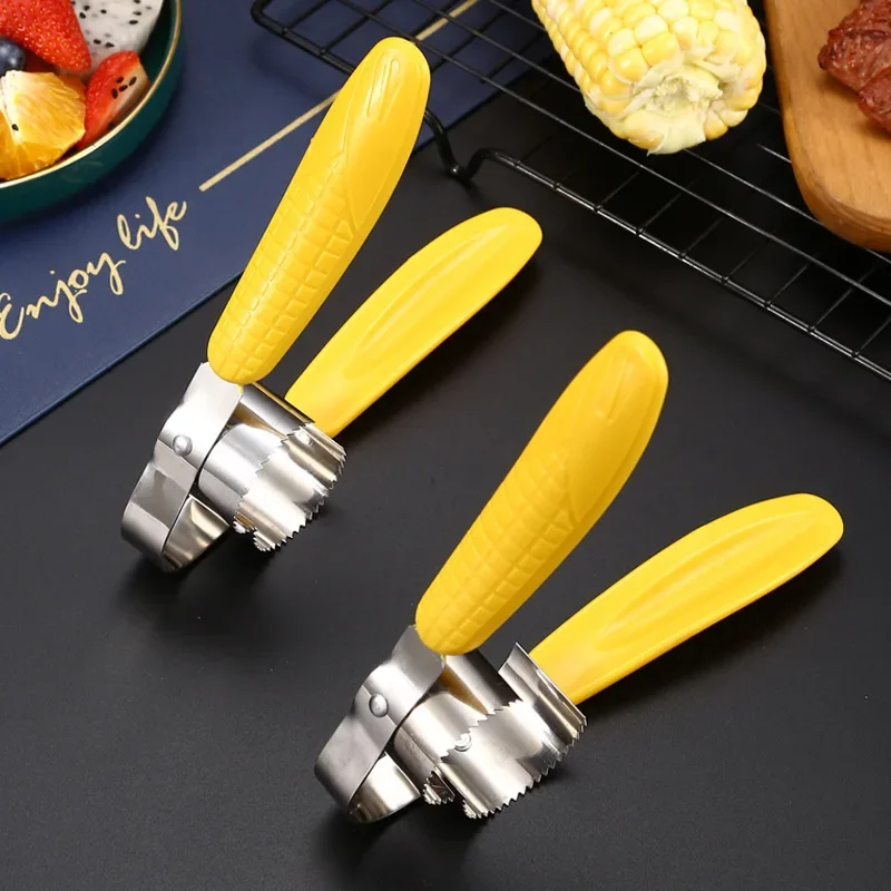 Manual Stainless Steel Corn Thresher Peeler Corn Kernels Remover Stripper Separator Fruit Vegetable Kitchen Tools