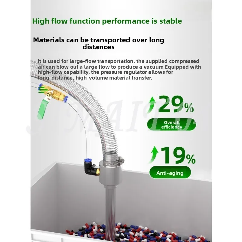 Pneumatic Suction Machine Injection Molding Machine Feeder Stainless Steel Feeder Set