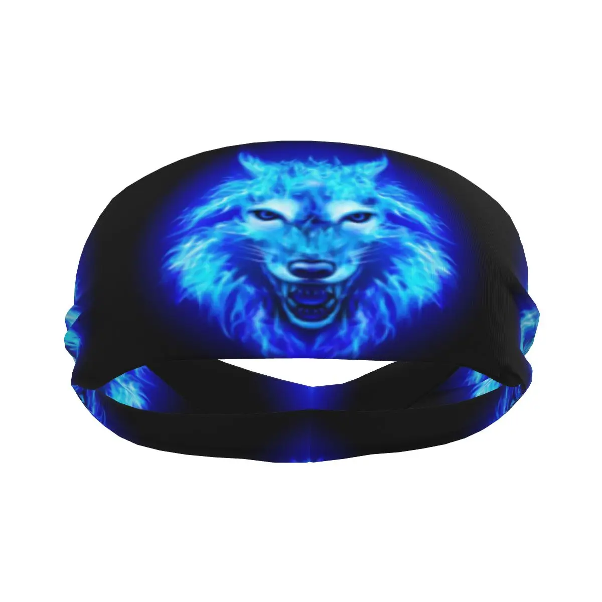 Sports Sweatband Breathable Headband Sweat Hair Head Band Fire Wolf Yoga Headband