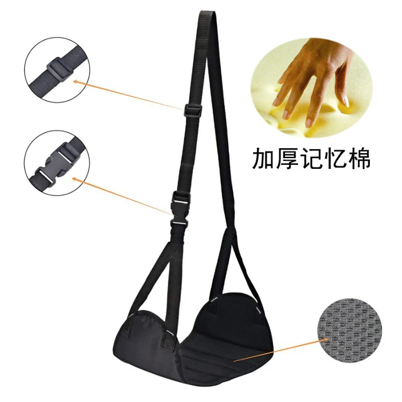 Outdoor Foot Rest Aircraft High-speed Rail Rest Hammock with Dual Webbing Memory Cotton Mesh Fabric Hammocks