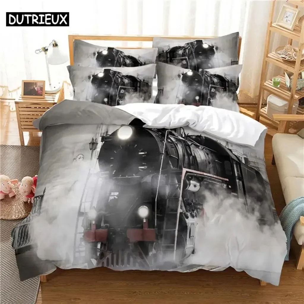 

Train Bedding Set Duvet Cover Set 3d Bedding Digital Printing Bed Linen Queen Size Bedding Set Fashion Design