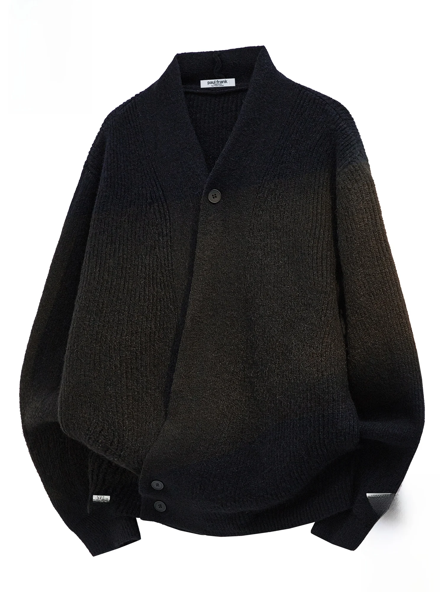 

Теплый вязаный свитер Paul Frank с V-образным вырезом, мужской повседневный зимний модный кардиган с длинными рукавами, утолщенный, на пуговицах