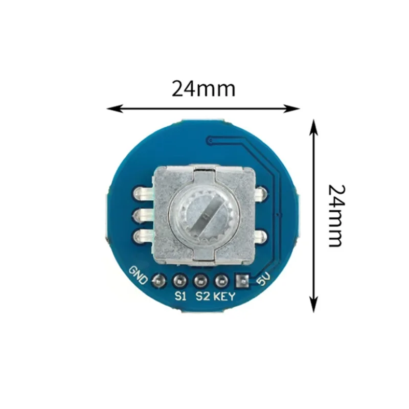 1PCS The EC11 encoder module with a knob cap, 360-degree encoder module, potentiometer and digital pulse output