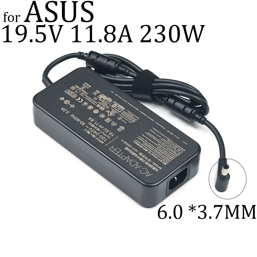 

19.5V 11.8A 6.0*3.7mm 230W Laptop Charger For ASUS ROG GM501GS GX501V GX501VI GX501VI-XS75 ADP-230GB B Notebook Power Adapter