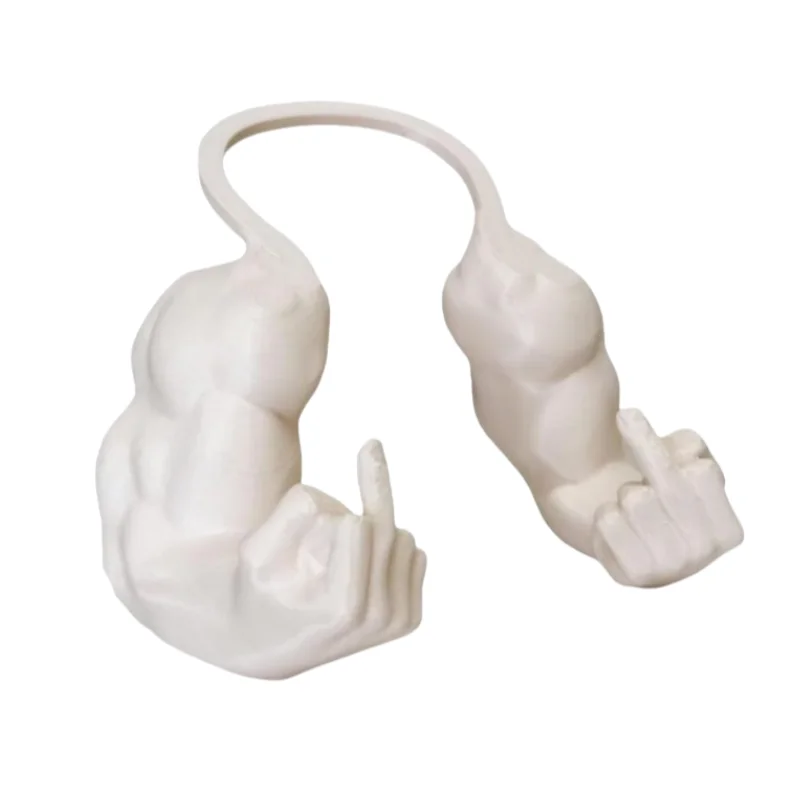 Mittelfinger-Katze Muskelarm - 3D-Gedruckte Nacktarm-Muskeltextur, Lustiges Haustierzubehör, Halloween-Katzenaccessoires – Detail 8
