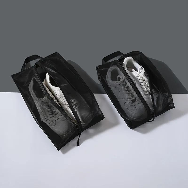 2pcs Moisture-Proof Dustproof Shoe Bag, Portable Handheld Large-Capacity Shoe Storage Bag, Visualization Travel Storage Shoe Bag