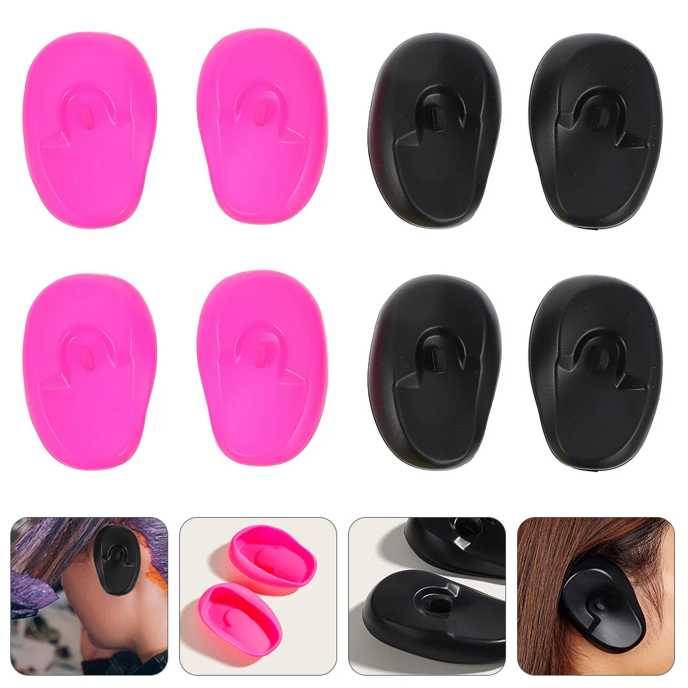 

8 Pcs Hairdressing Dye Cover Plastic Shower Cap Waterproof Travel Blow Dryer