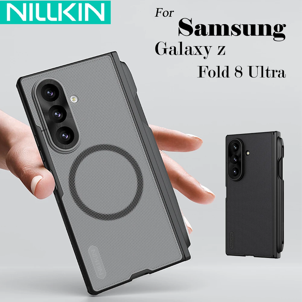 Nillkin for Samsung Galaxy Z Fold 8 Ultra Carrying a Stylus Pen Magnetic Fold Phone Case Thin Matte Anti Shockproof Back Cover