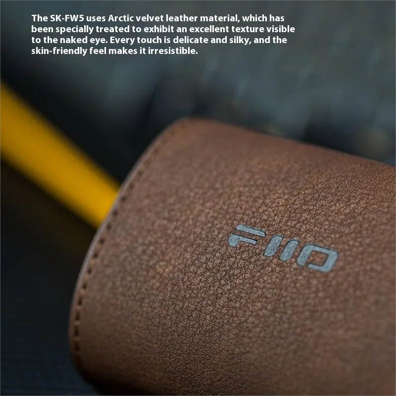 FiiO SK-FW5 �tui de protection avec bouton magn�tique cuir velours arctique moulage int�gr� FW5 FW3 Bluetooth �tui pour �couteurs personnalis�